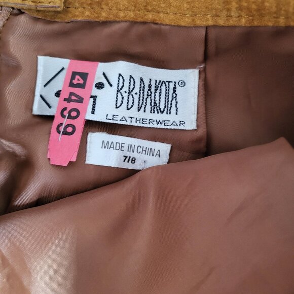 Suede Mustard Skirt - Picture 6 of 6